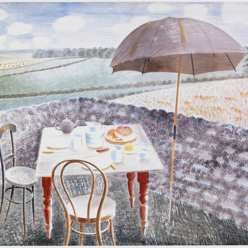 Work of the Week 30: Tea at Furlongs by Eric Ravilious