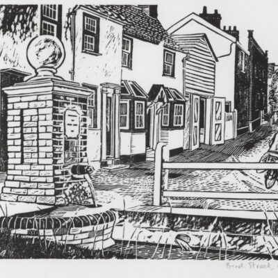 Work of the Week 49: Brook Street, Great Bardfield by Sheila Robinson