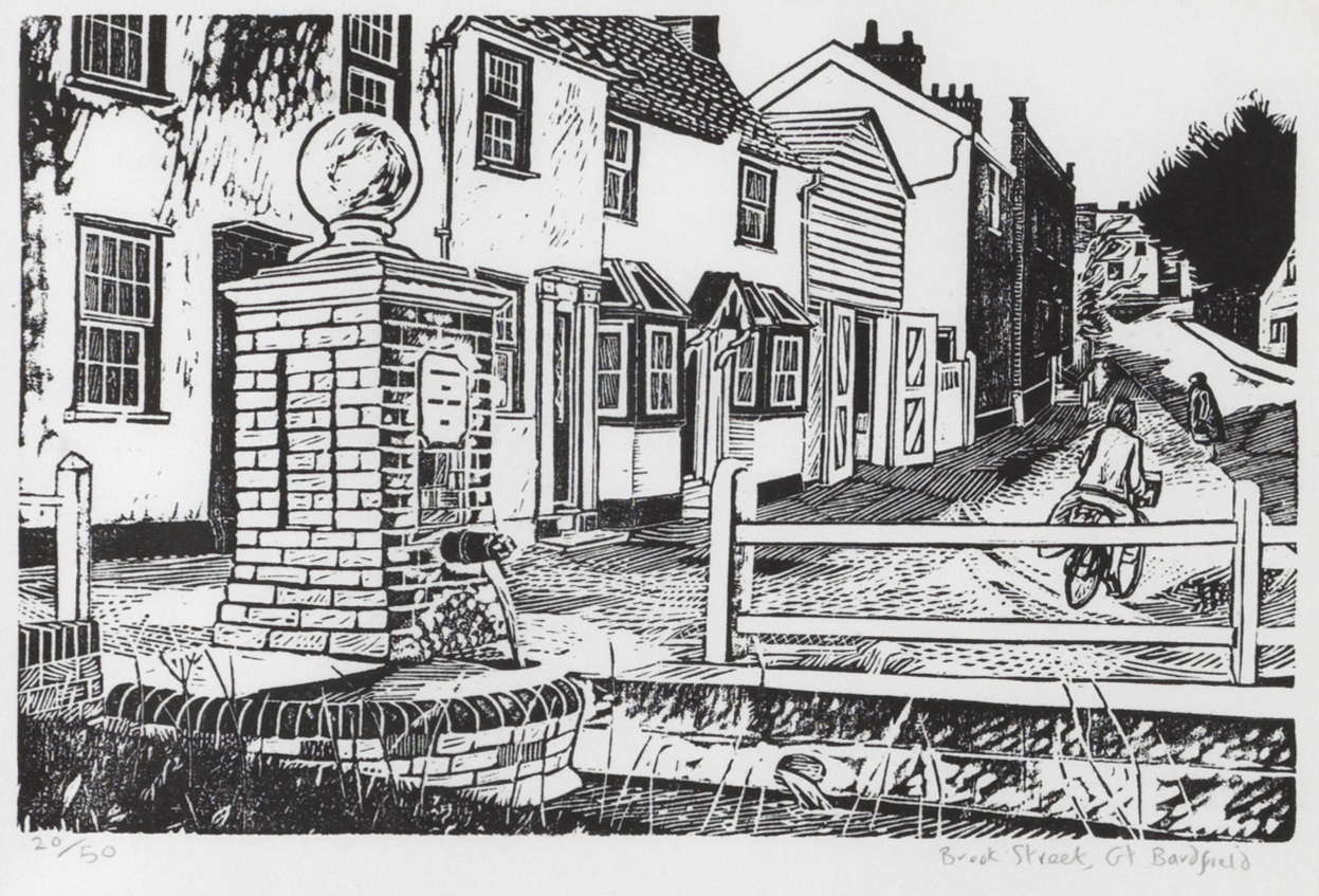 Work of the Week 49: Bridge Street, Great Bardfield by Sheila Robinson