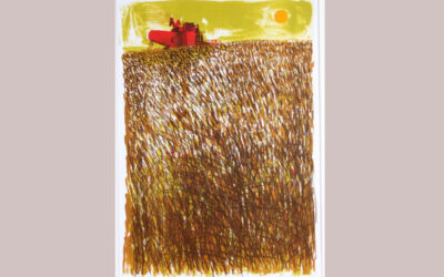 Work of the Month: Combine in a Cornfield by Bernard Cheese