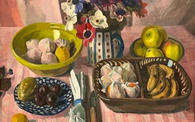 Work of the Month: Still Life with Anemones and Fruit by Charles Mahoney