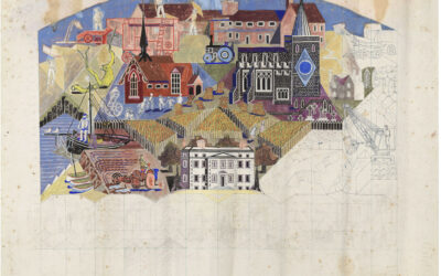 Work of the Month: Design for a mural by Edward Bawden